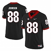Georgia Bulldogs 88 Toby Johnson Black Nike College Football Jersey Dzhi,baseball caps,new era cap wholesale,wholesale hats